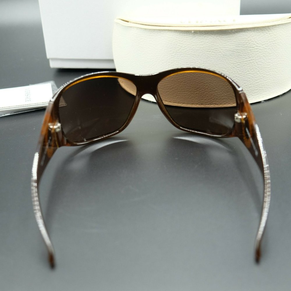 VERSACE Sunglasses 4133B 724 73 Brown Frame Lens Made in Italy - Picture 5 of 10